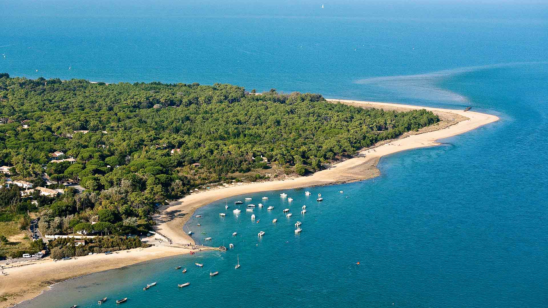 Vue aérienne de la Pointe du Fier