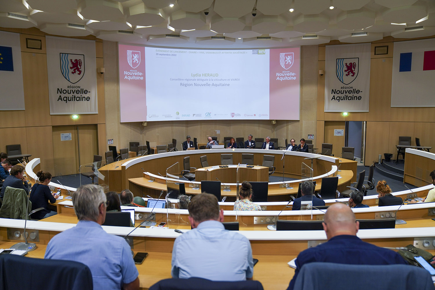présentation en salle plénière