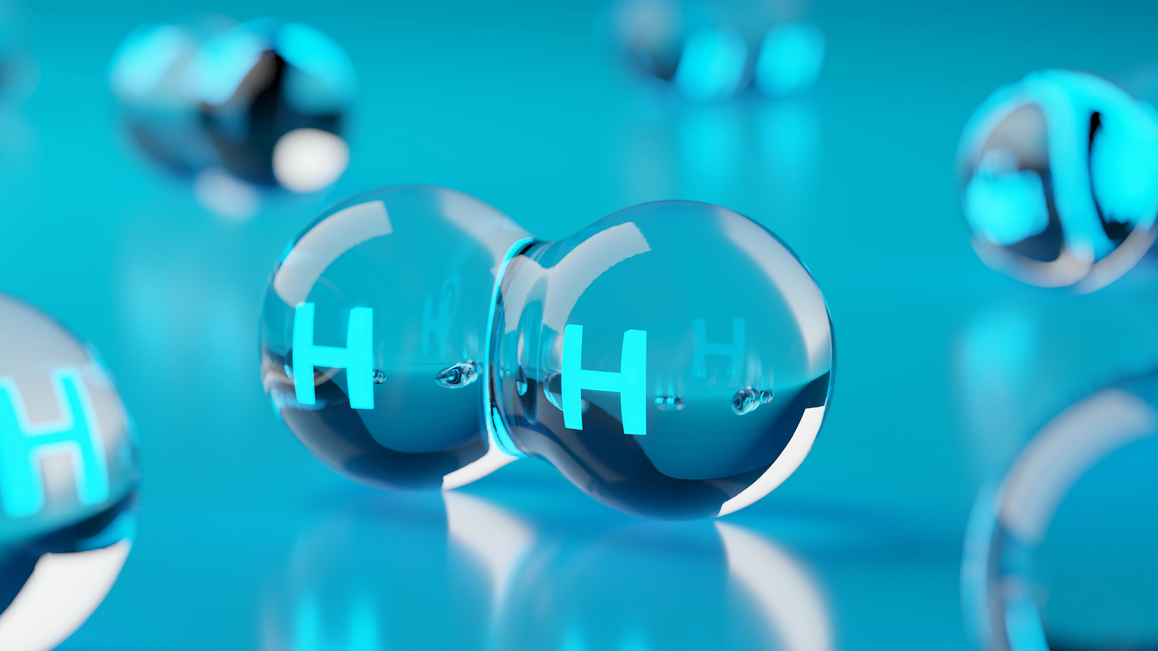 Particule d'hydrogène stylisée