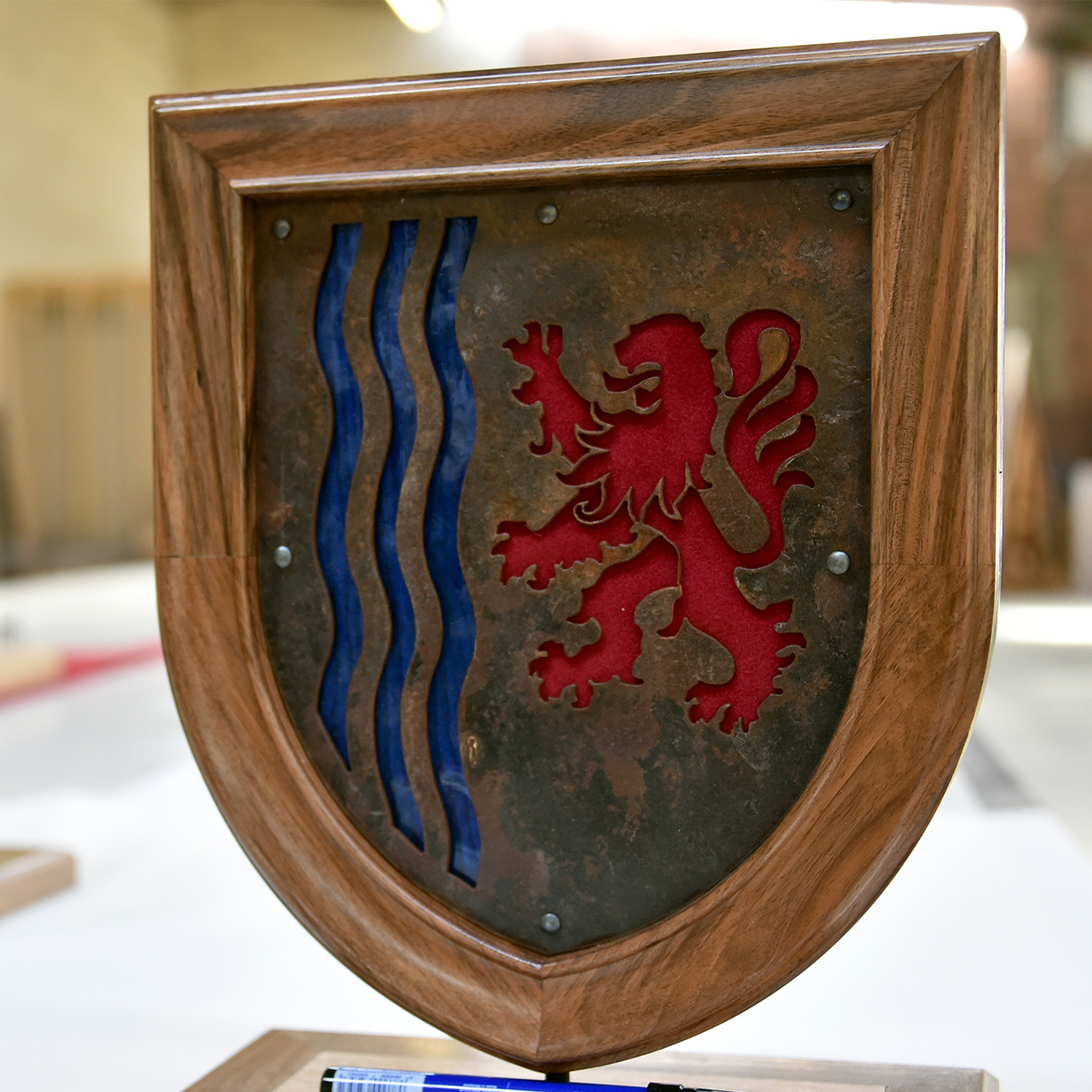 Trophée en bois artisanal pour la Coupe du monde de rugby
