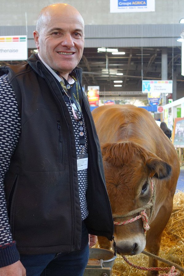 Nicolas Coudert, éleveur de porcs Culs noirs du Limousin